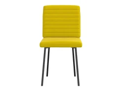 Sillas de comedor 4 unidades terciopelo amarillo