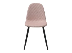 Sillas de comedor 2 unidades de terciopelo rosa