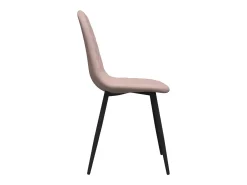 Sillas de comedor 2 unidades de terciopelo rosa