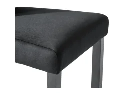 Sillas de comedor 2 unidades terciopelo negro