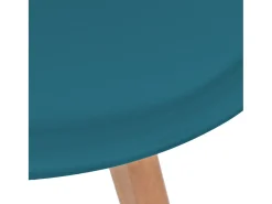 Sillas de comedor 4 unidades plástico turquesa