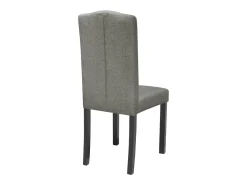 Sillas de comedor 6 unidades de tela gris