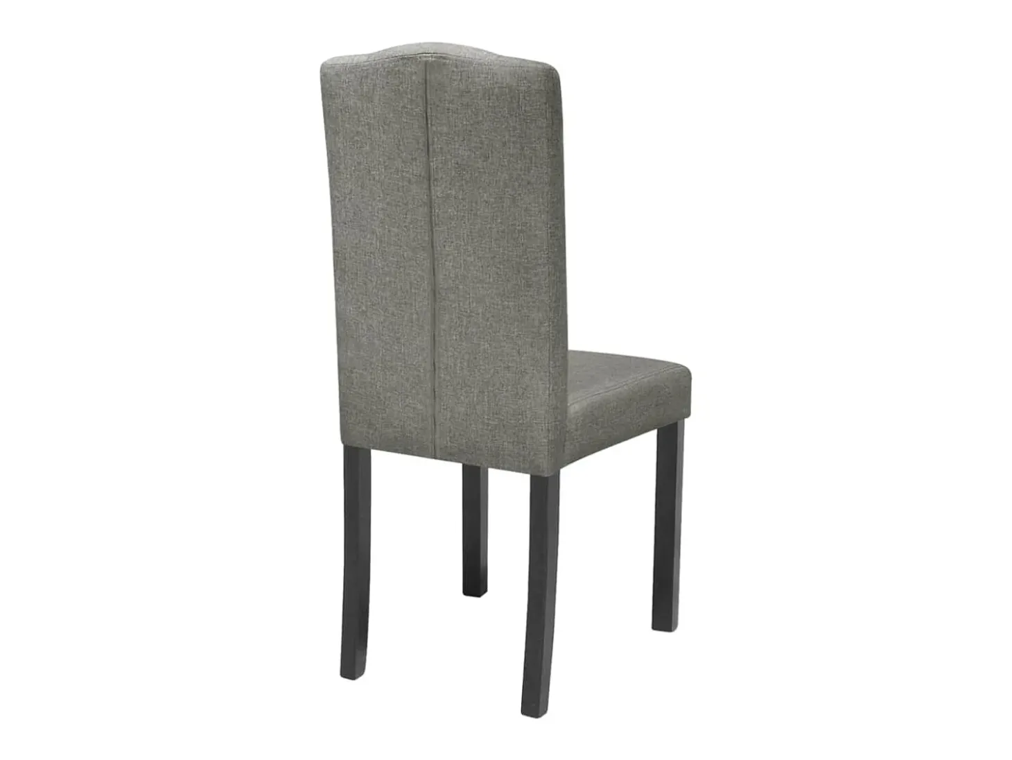 Sillas de comedor 6 unidades de tela gris