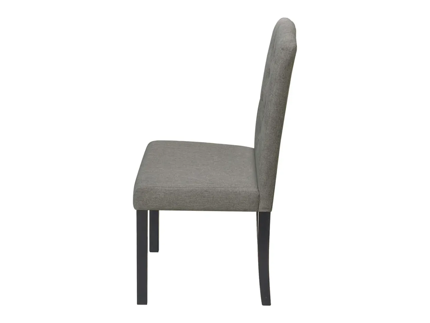 Sillas de comedor 6 unidades de tela gris