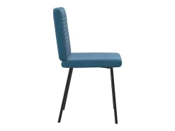 Sillas de comedor 4 unidades terciopelo azul