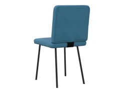 Sillas de comedor 4 unidades terciopelo azul