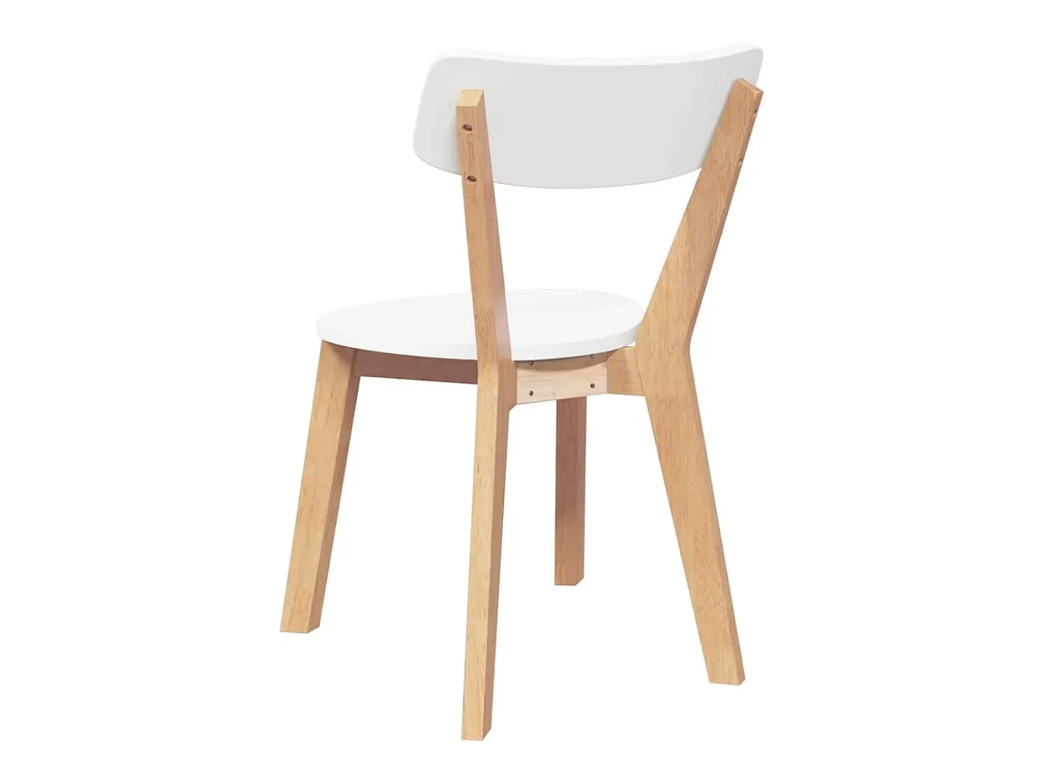 Sillas de comedor 2 unidades madera maciza de caucho