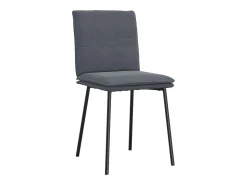 Sillas de comedor 6 unidades terciopelo gris oscuro