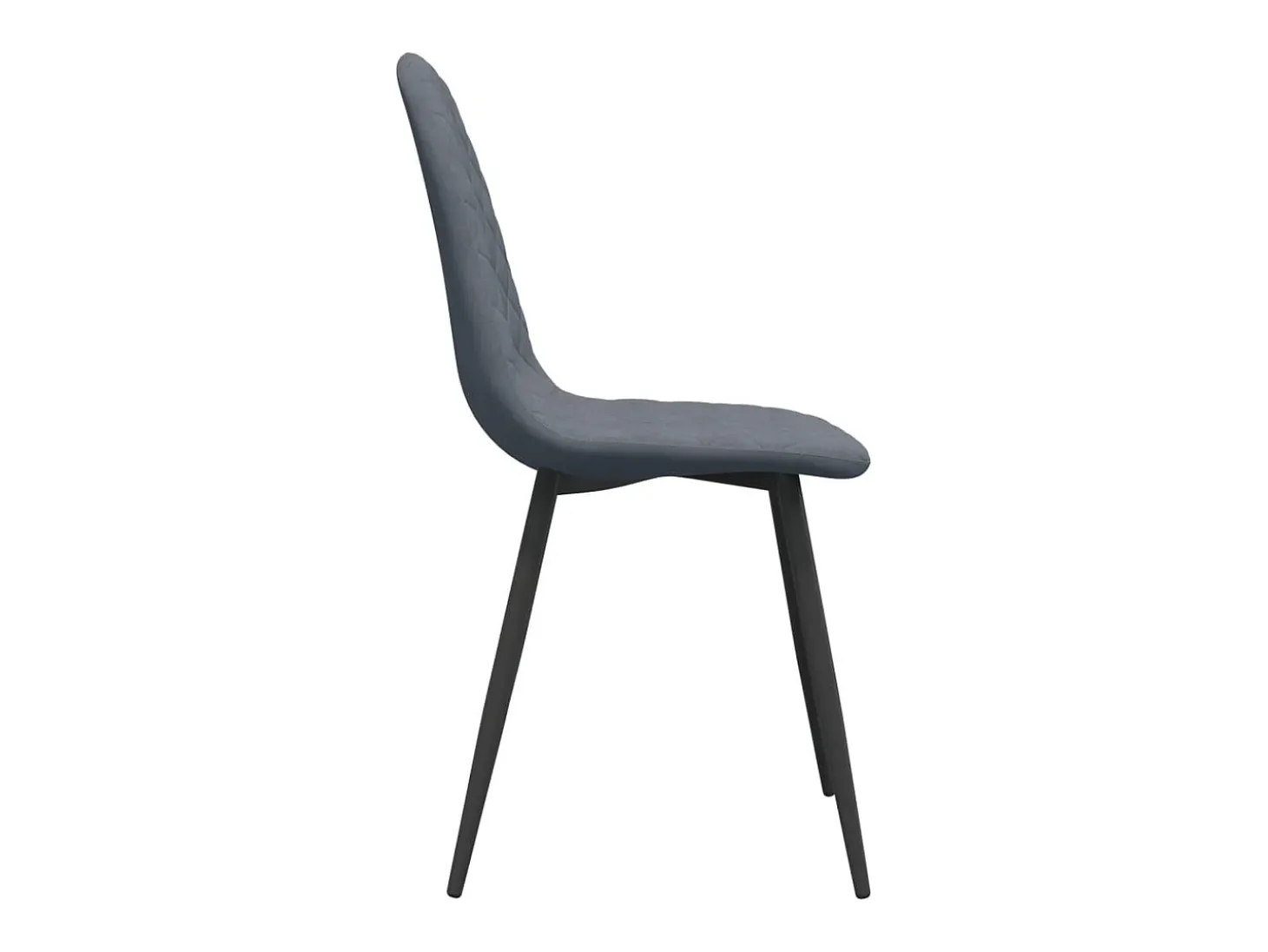 Sillas de comedor 6 unidades terciopelo gris oscuro