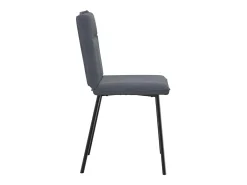 Sillas de comedor 2 unidades terciopelo gris oscuro