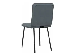 Sillas de comedor 2 unidades terciopelo gris oscuro