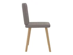 Sillas de comedor 2 unidades tela gris taupé