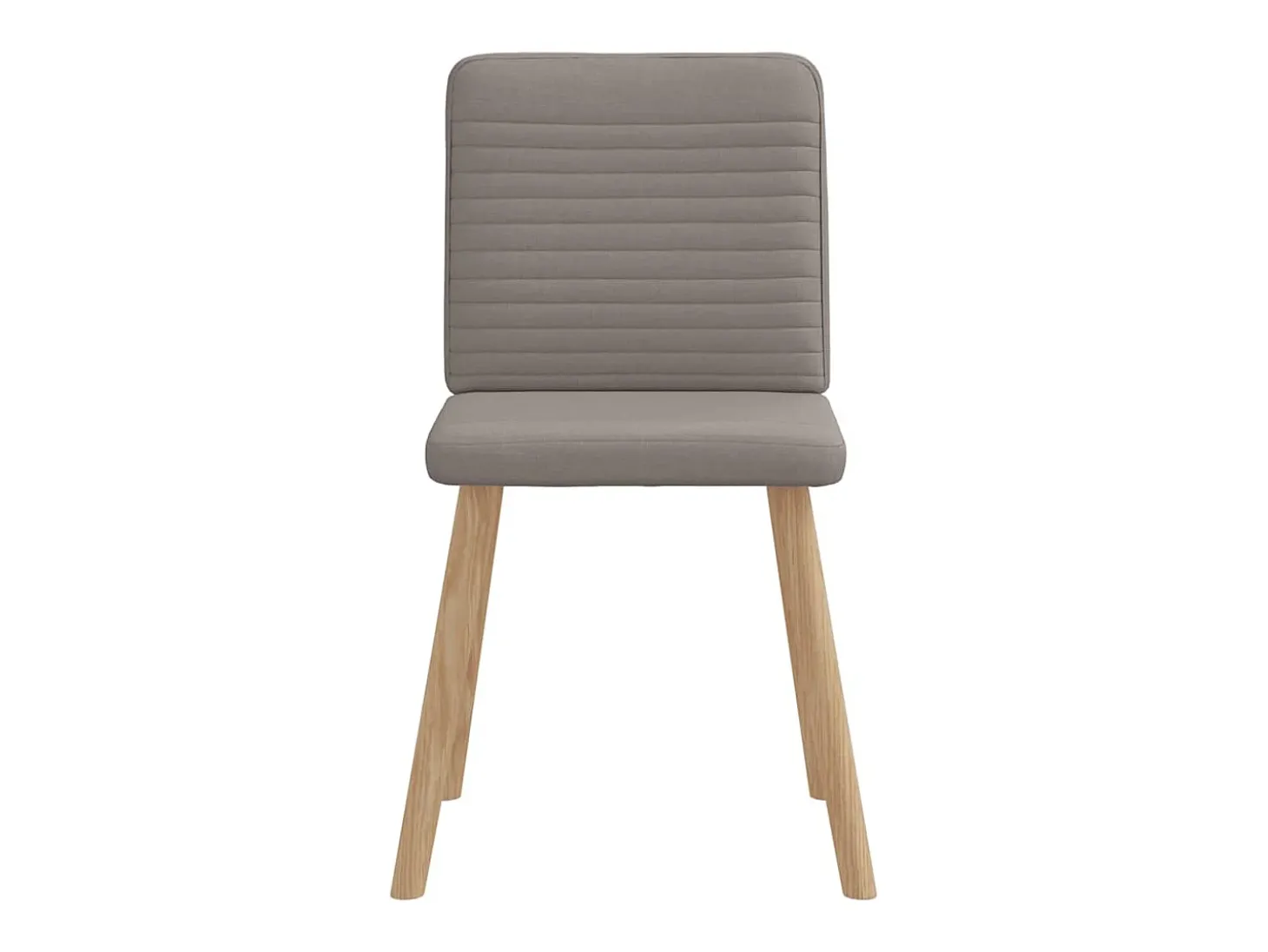 Sillas de comedor 2 unidades tela gris taupé