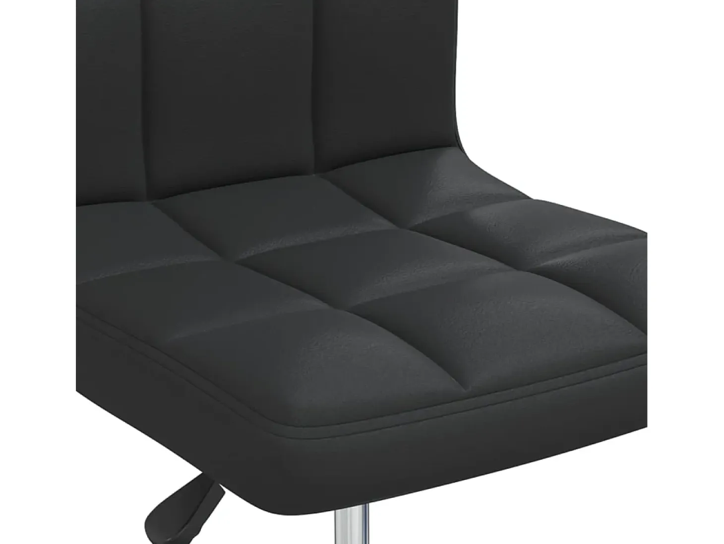 Sillas de comedor 4 unidades cuero sintético negro