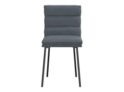 Sillas de comedor 6 unidades terciopelo gris oscuro