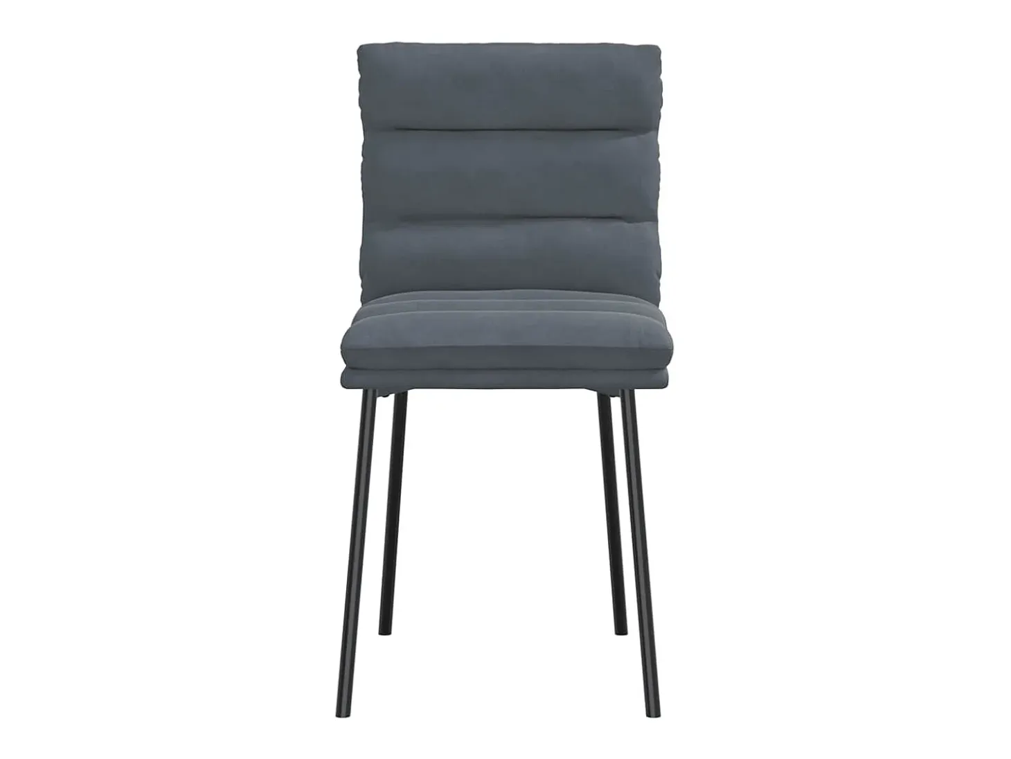 Sillas de comedor 6 unidades terciopelo gris oscuro