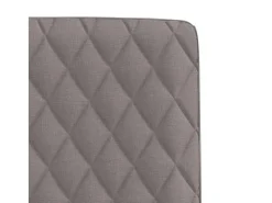 Sillas de comedor 6 unidades de tela gris taupe