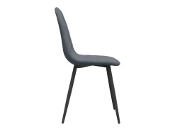Sillas de comedor 4 unidades terciopelo gris oscuro