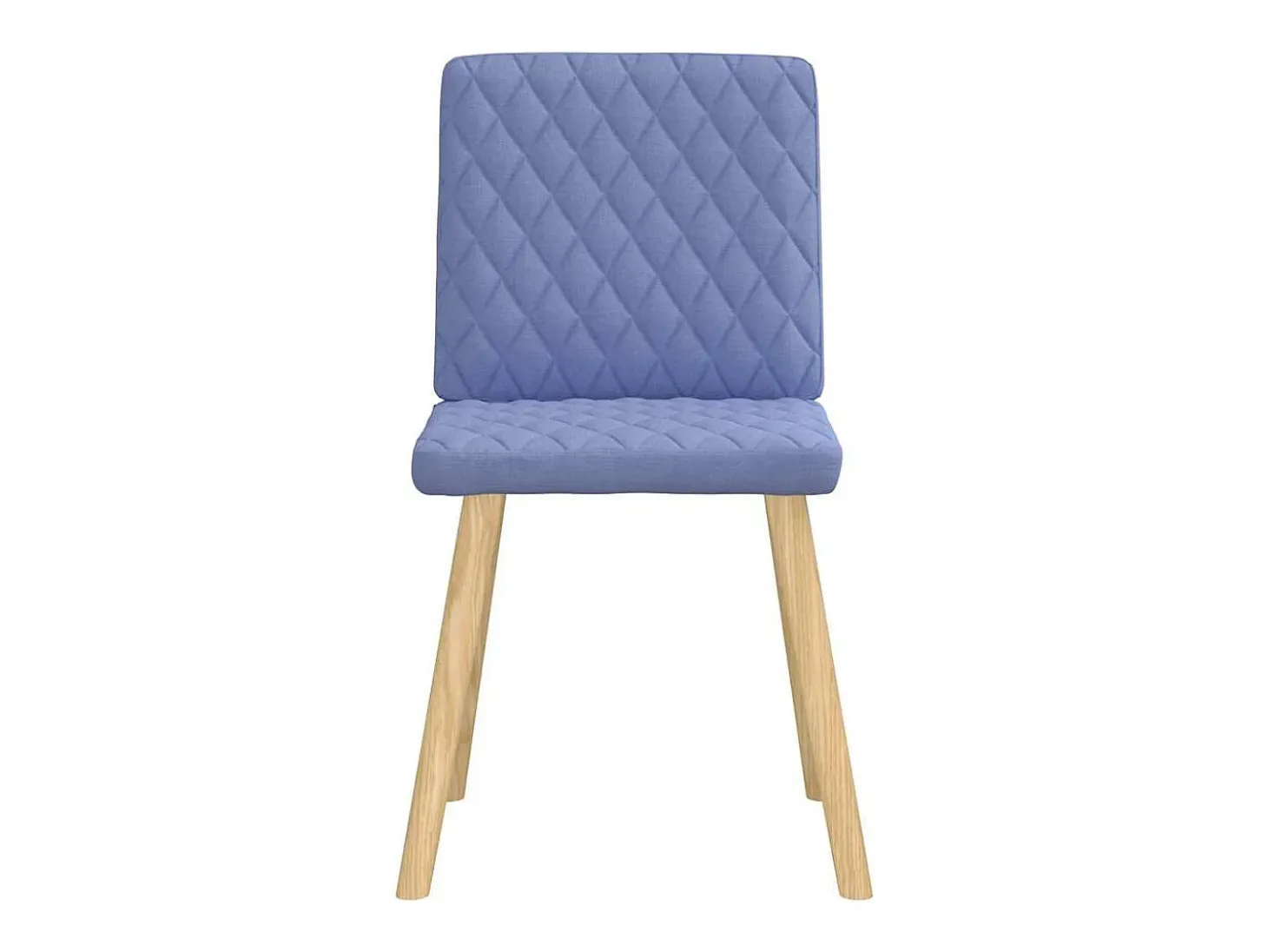 Sillas de comedor 6 unidades tela azul jeans
