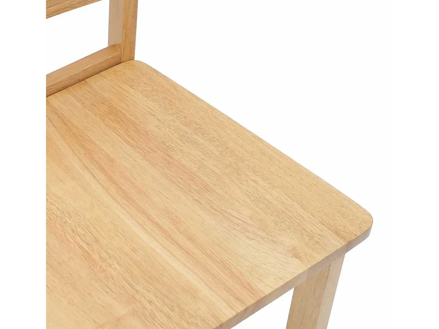 Sillas de comedor 2 unidades madera maciza de caucho