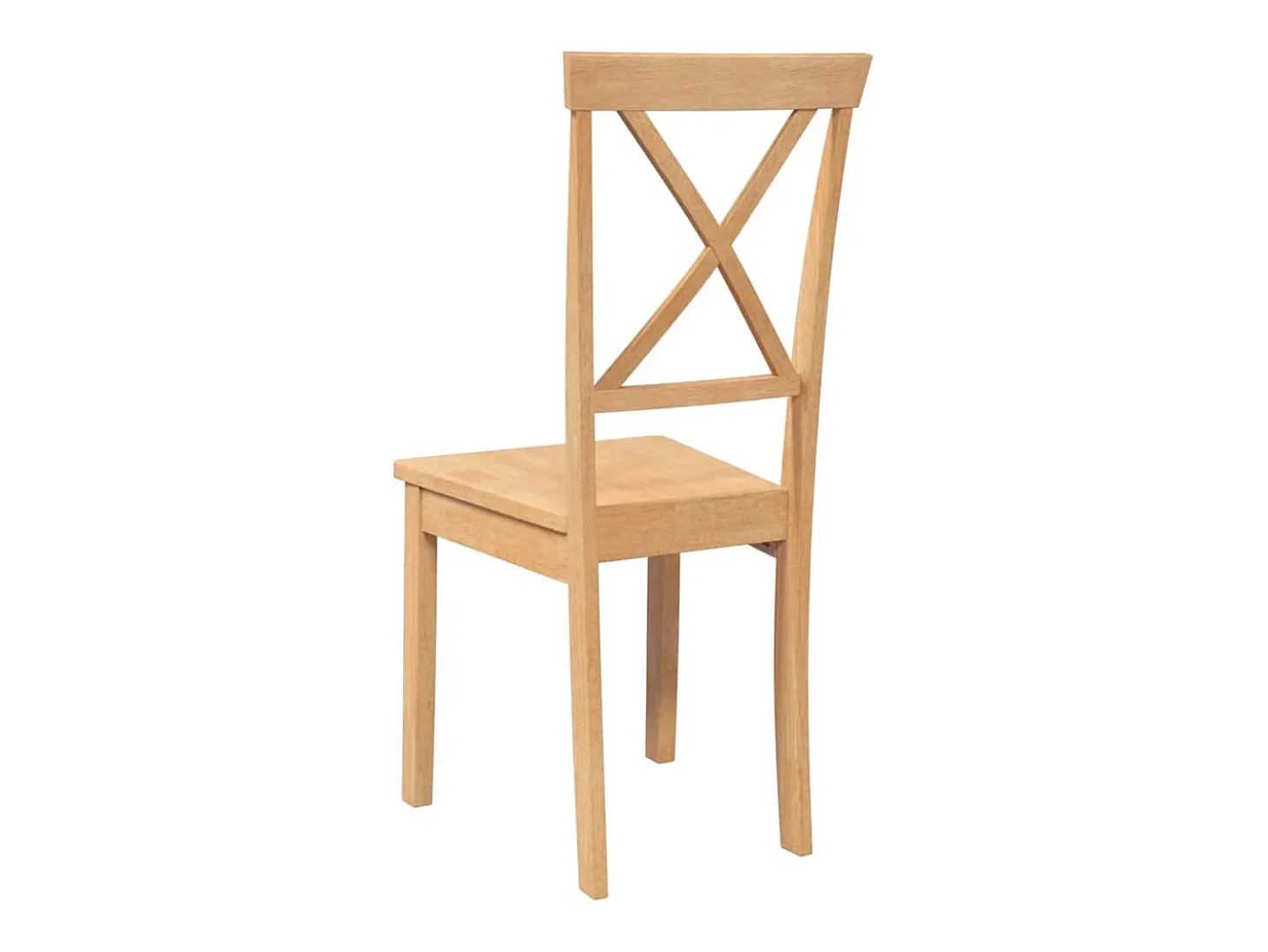 Sillas de comedor 2 unidades madera maciza de caucho