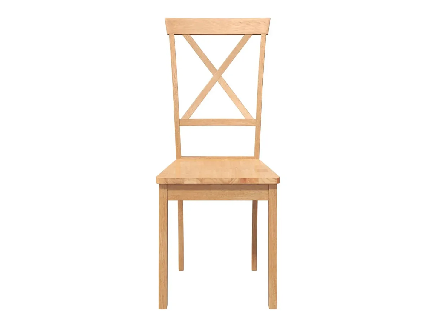 Sillas de comedor 2 unidades madera maciza de caucho