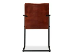 Sillas de comedor 2 unidades cuero auténtico marrón