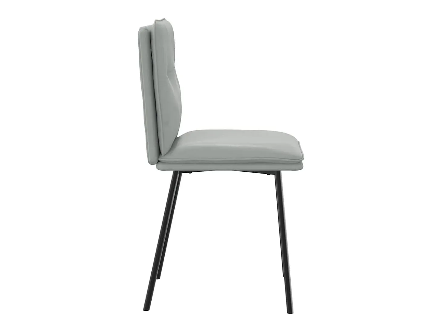 Sillas de comedor 4 unidades terciopelo gris claro