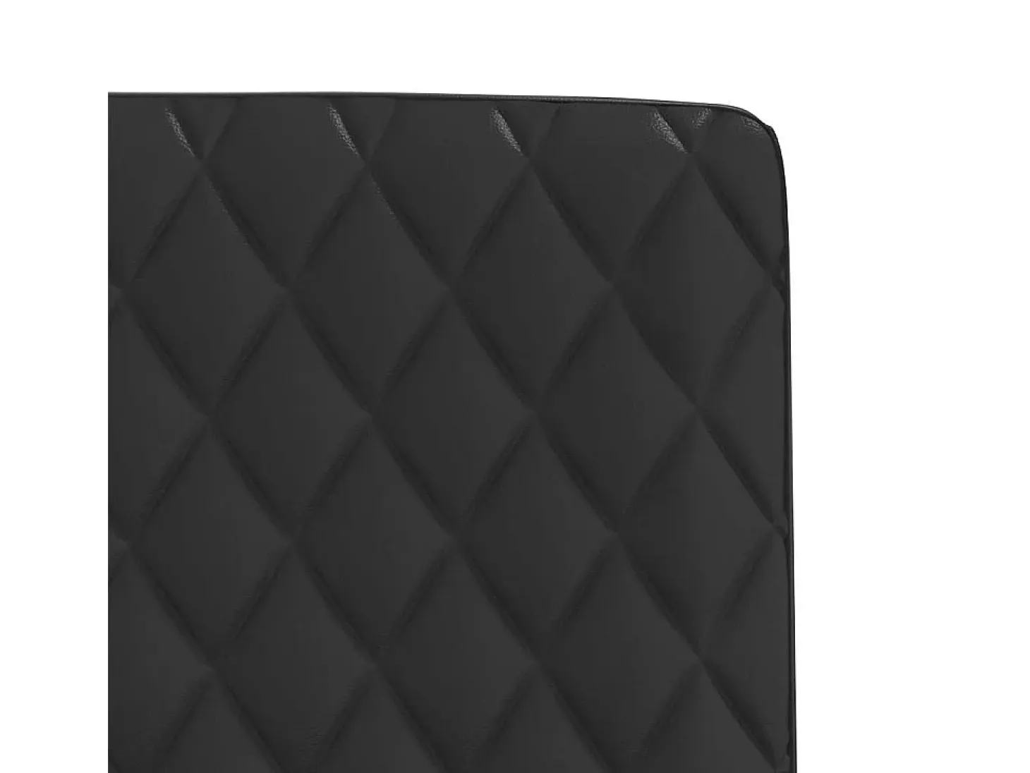 Sillas de comedor 2 unidades cuero sintético negro