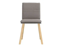 Sillas de comedor 4 unidades tela taupe