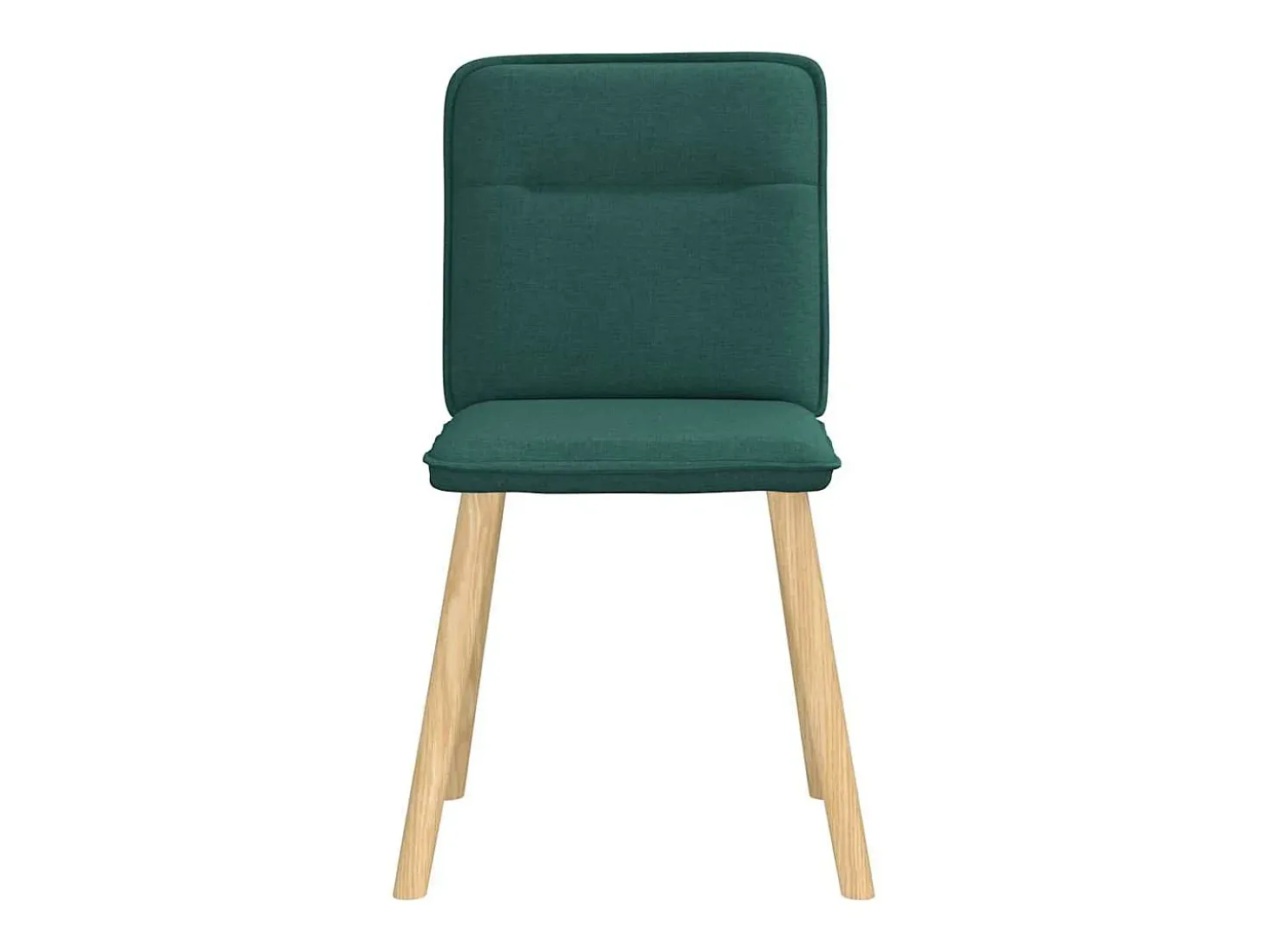 Sillas de comedor 2 unidades tela verde oscuro