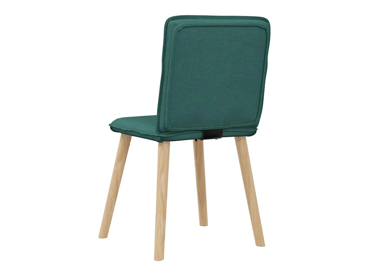 Sillas de comedor 2 unidades tela verde oscuro