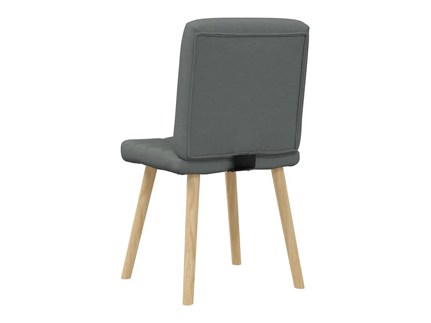 Sillas de comedor 6 unidades tela gris oscuro