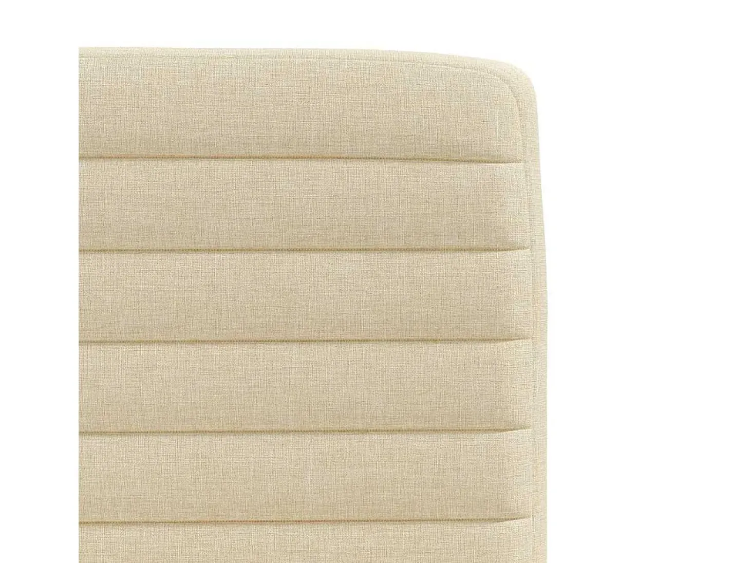 Sillas de comedor 4 unidades tela color crema