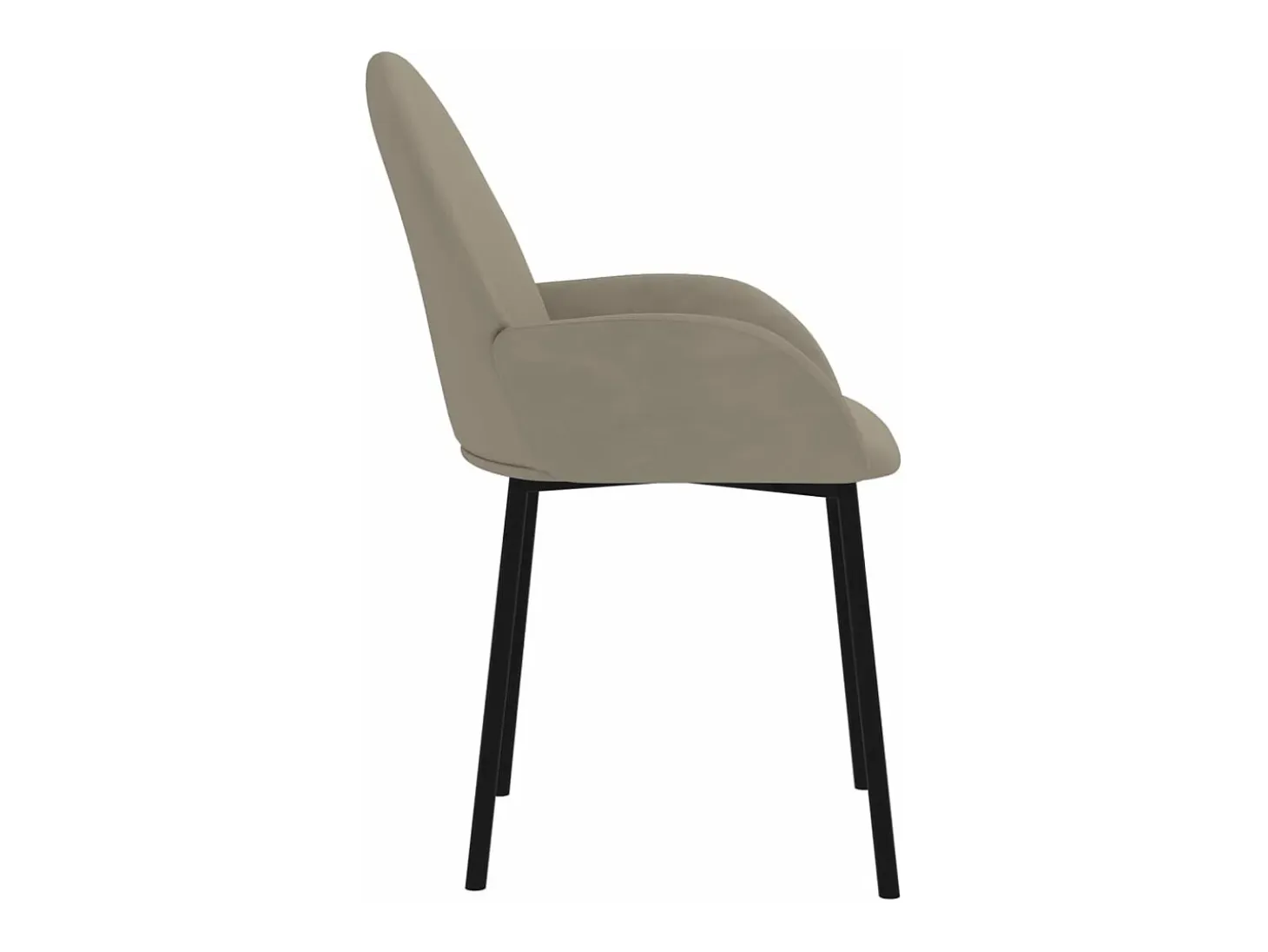 Sillas de comedor 2 unidades terciopelo gris claro