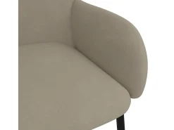 Sillas de comedor 2 unidades terciopelo gris claro