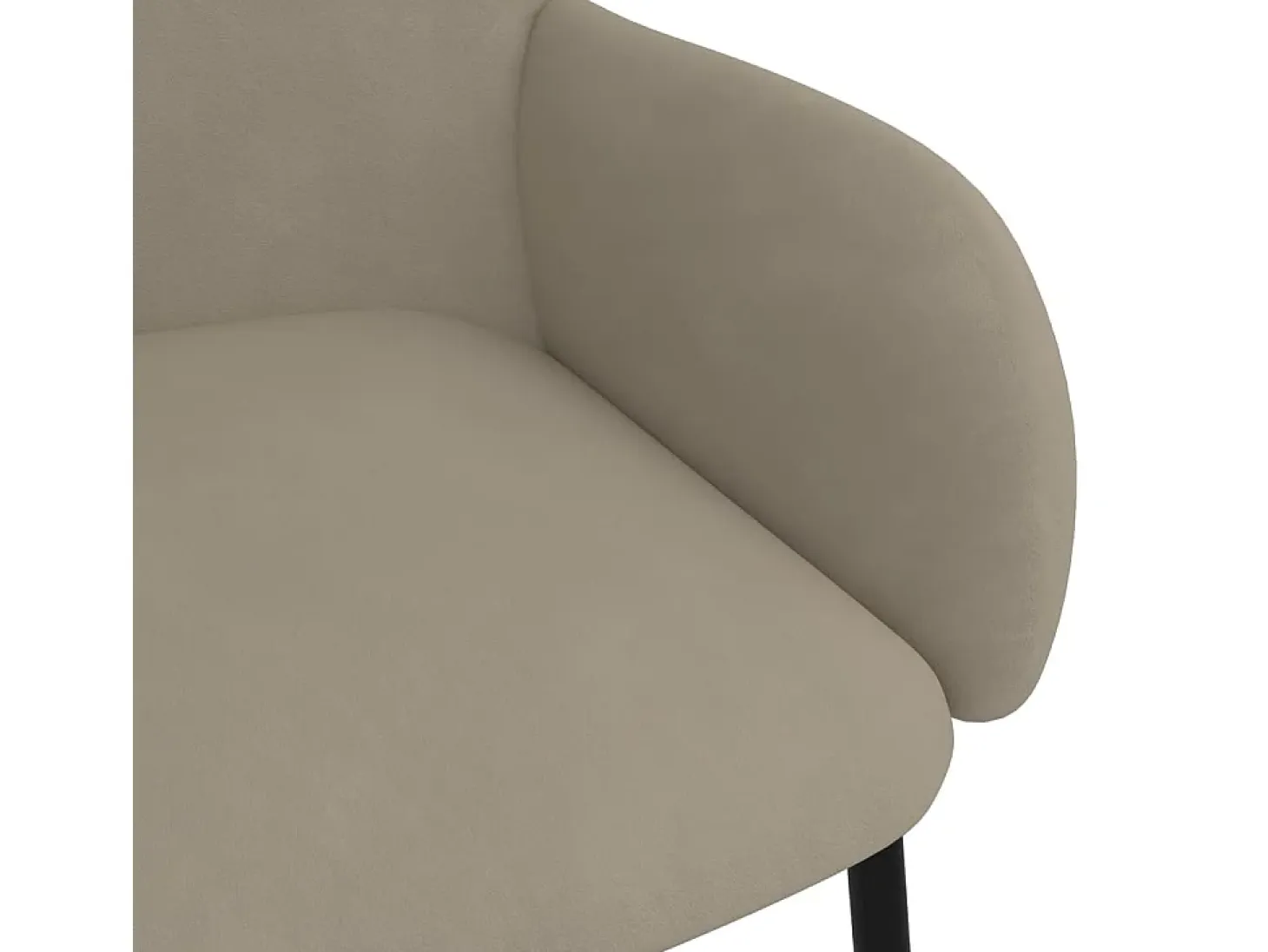 Sillas de comedor 2 unidades terciopelo gris claro