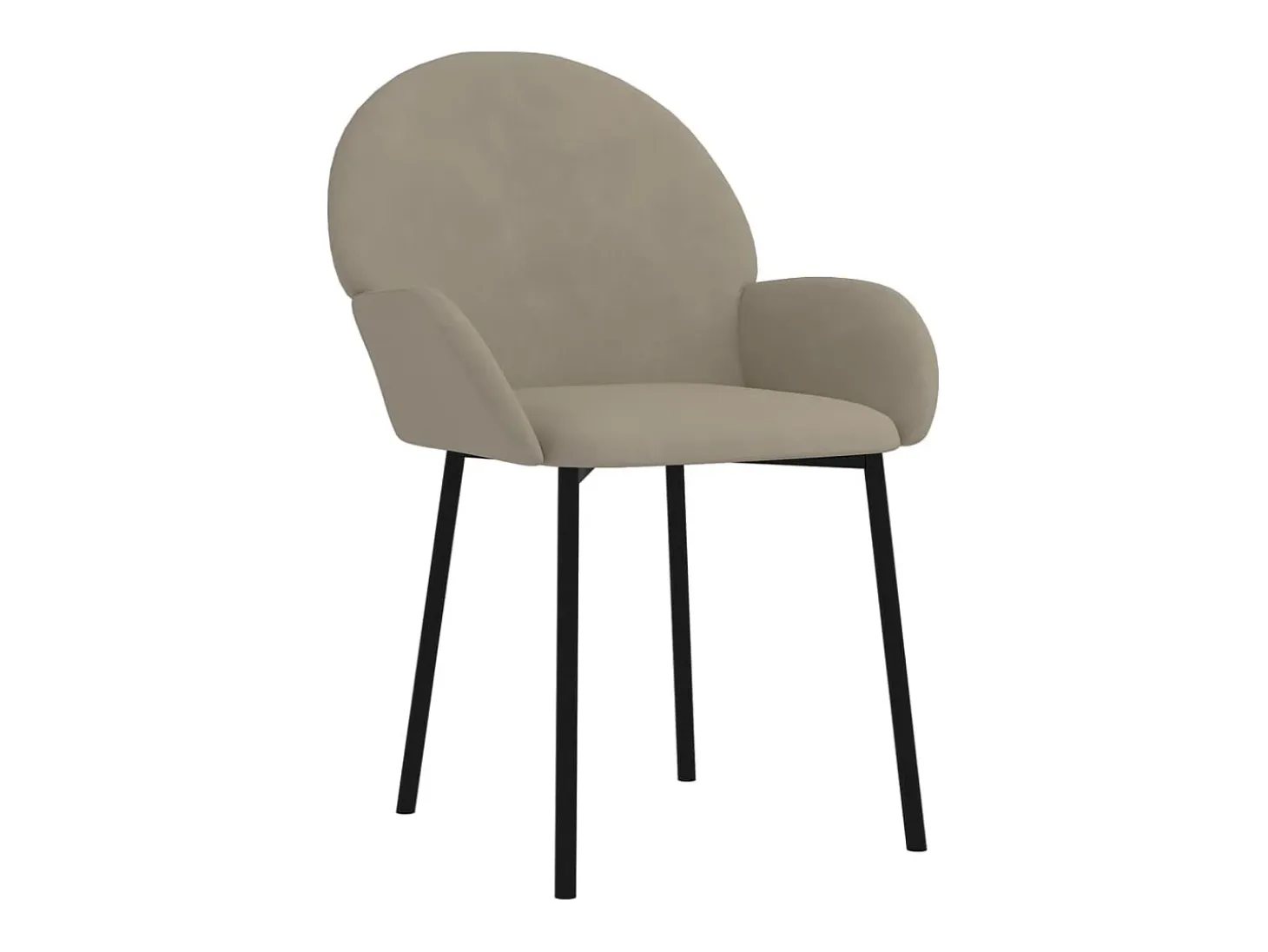 Sillas de comedor 2 unidades terciopelo gris claro