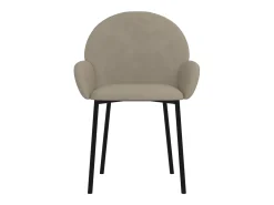 Sillas de comedor 2 unidades terciopelo gris claro