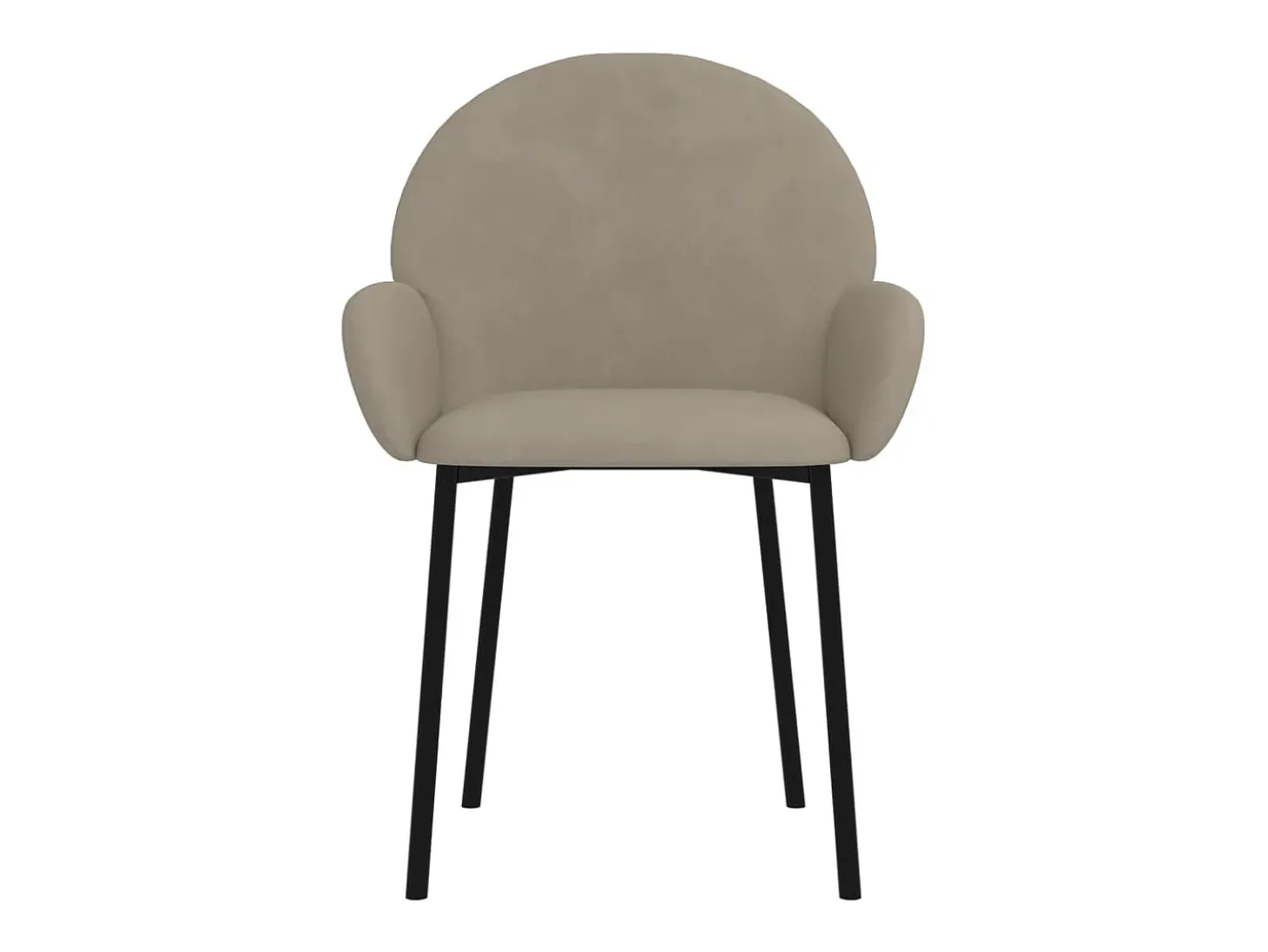 Sillas de comedor 2 unidades terciopelo gris claro