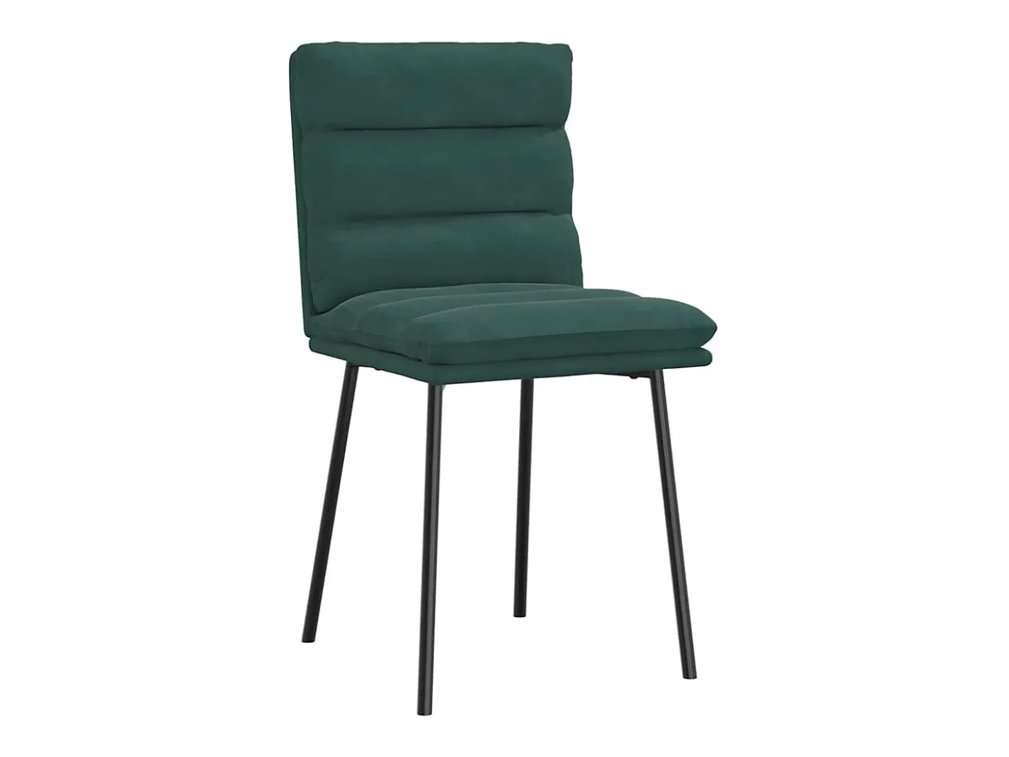 Sillas de comedor 6 unidades terciopelo verde oscuro