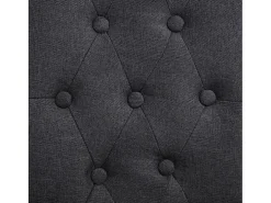 Sillas de comedor 6 unidades tela gris oscuro