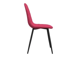 Sillas de comedor 2 unidades terciopelo rojo tinto