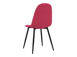 Sillas de comedor 2 unidades terciopelo rojo tinto