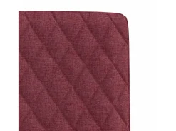 Sillas de comedor 4 unidades tela rojo tinto