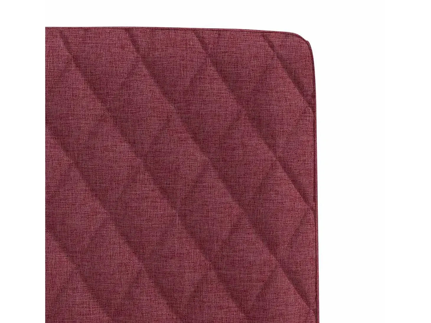Sillas de comedor 4 unidades tela rojo tinto