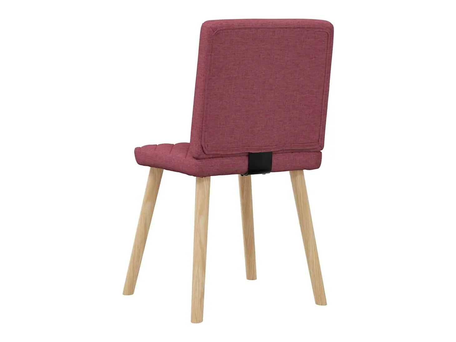 Sillas de comedor 4 unidades tela rojo tinto