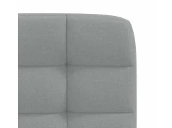 Sillas de comedor 6 unidades de tela gris claro