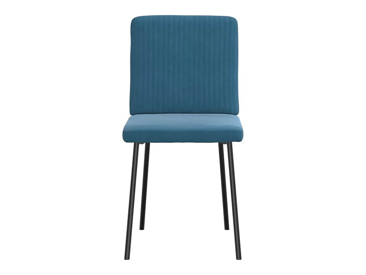 Sillas de comedor 6 unidades terciopelo azul