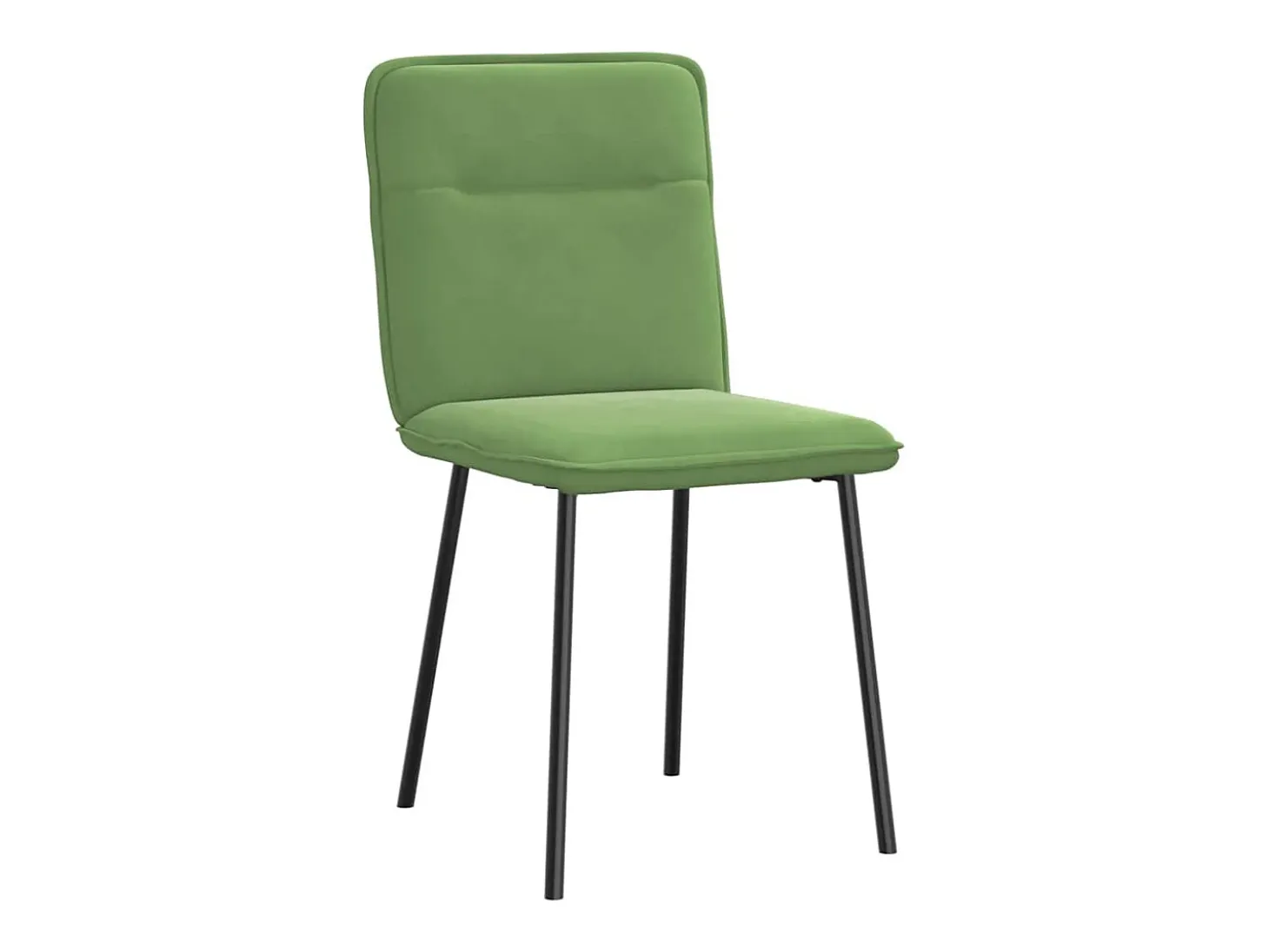 Sillas de comedor 2 unidades terciopelo verde claro